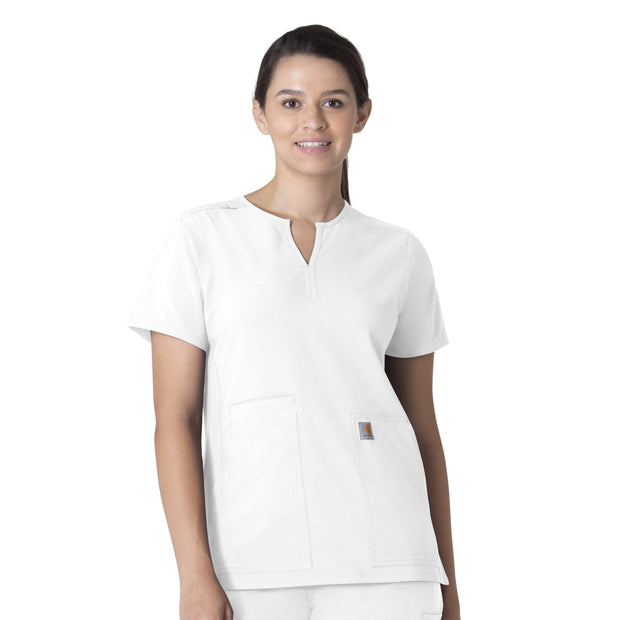 C12213- Force Essentials Women's Notch Neck Tunic Scrub Top