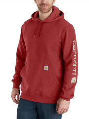 K288 Carhartt Midweight Hooded Logo Sweatshirt