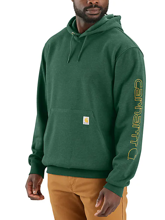 K288 Carhartt Midweight Hooded Logo Sweatshirt