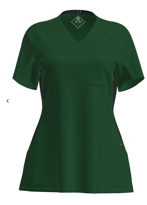 7235 Women's Contrast Scrub Top